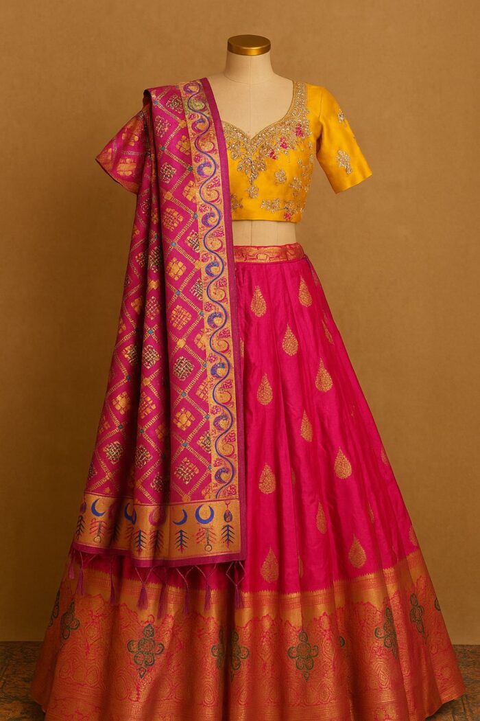 RAYA Elegance Crepe Lehenga Set – Noor Edition - Image 2