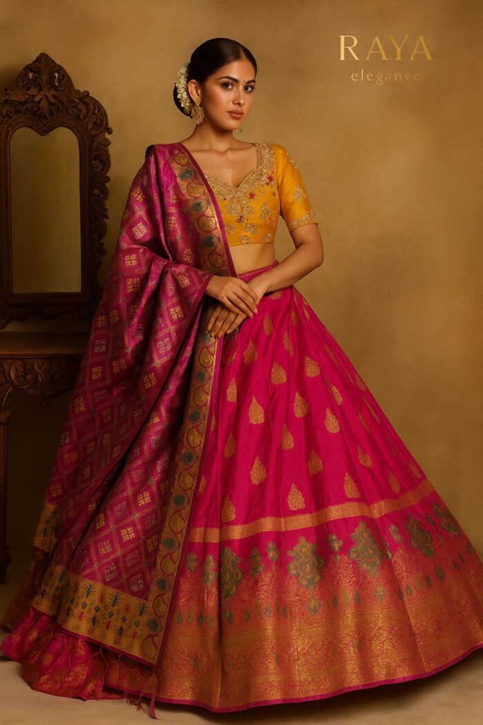 RAYA Elegance Crepe Lehenga Set – Noor Edition - Image 1