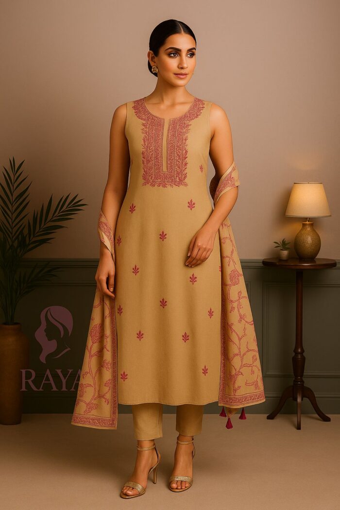 RAYA Elegance Georgette Suit Set – Shaan-e-Awadh Edition - Image 1