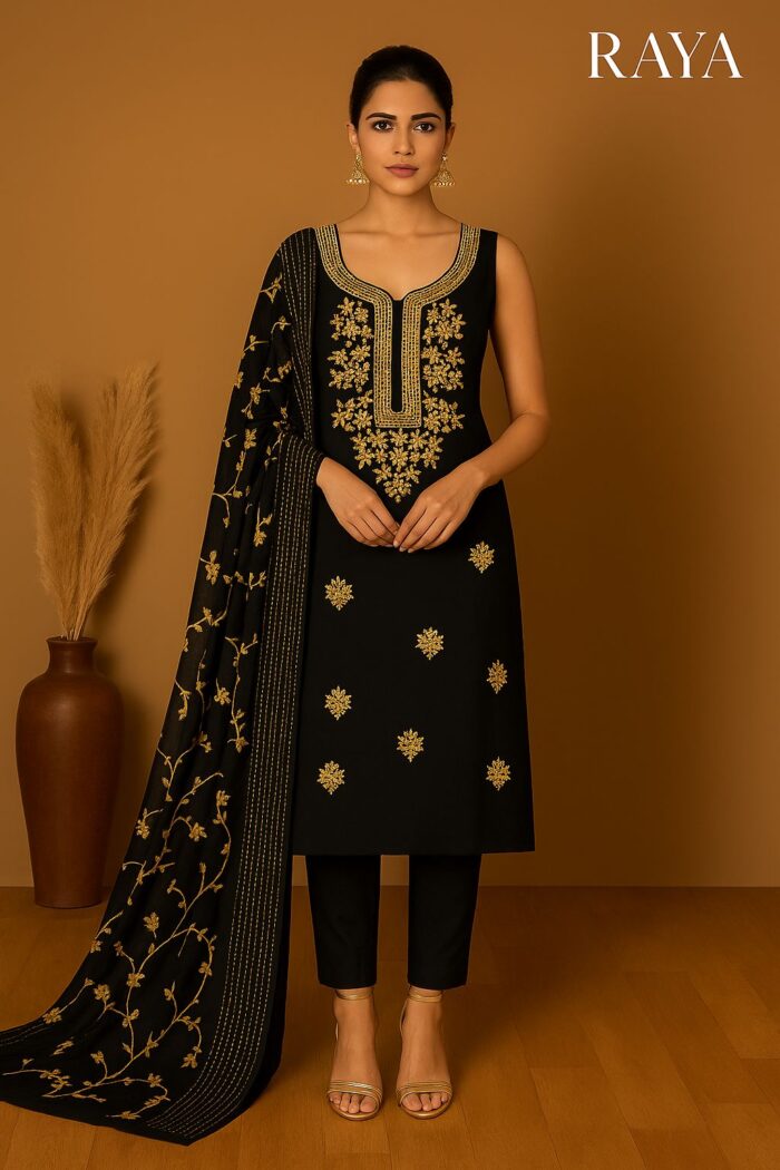 RAYA Elegance Georgette Suit Set - Zulekha Edition - Image 1