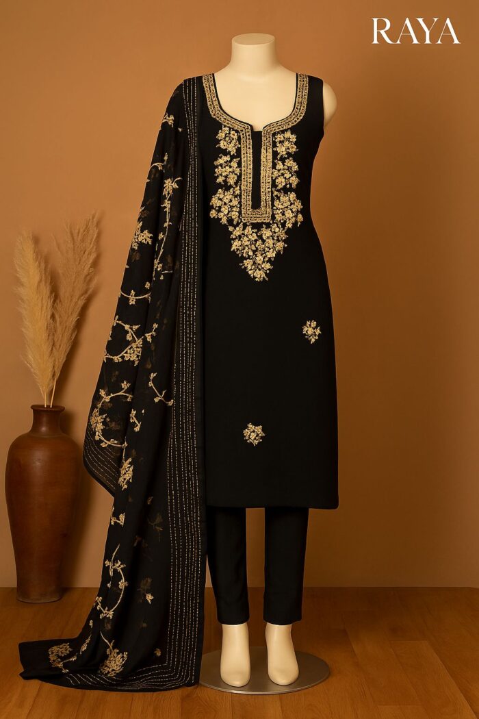 RAYA Elegance Georgette Suit Set - Zulekha Edition - Image 3