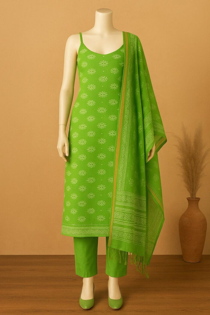 RAYA Elegance Mulmul Cotton Suit Set - Vasanta Edition - Image 2