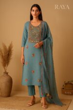 RAYA Elegance Kota Doria Suit Set - Manjari Edition