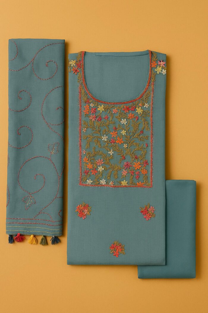 RAYA Elegance Kota Doria Suit Set - Manjari Edition - Image 3