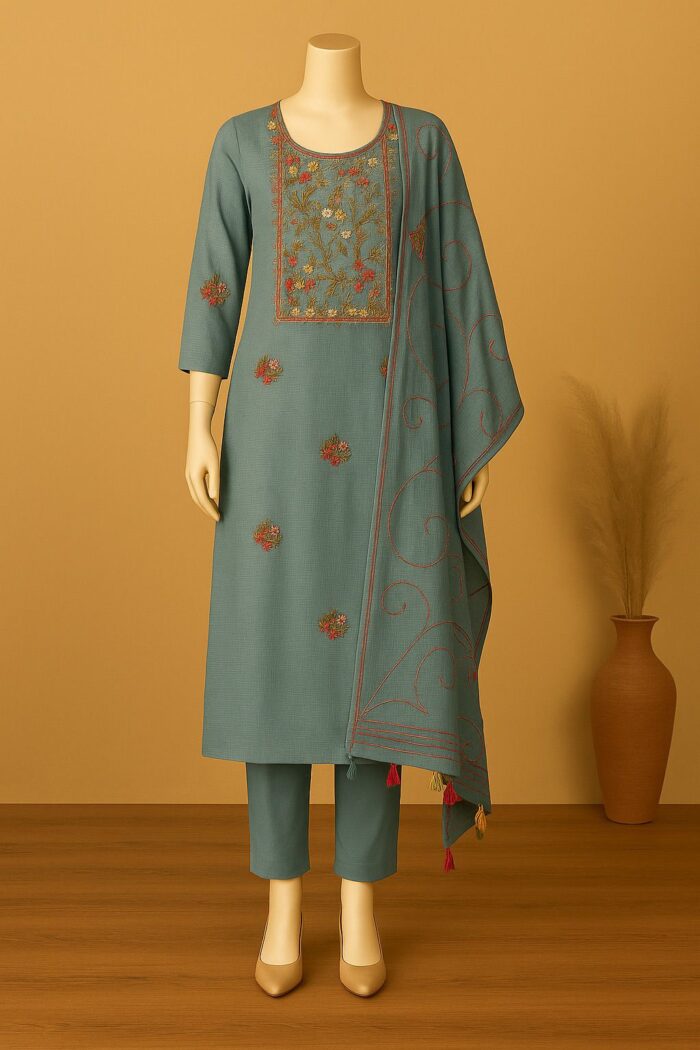 RAYA Elegance Kota Doria Suit Set - Manjari Edition - Image 2