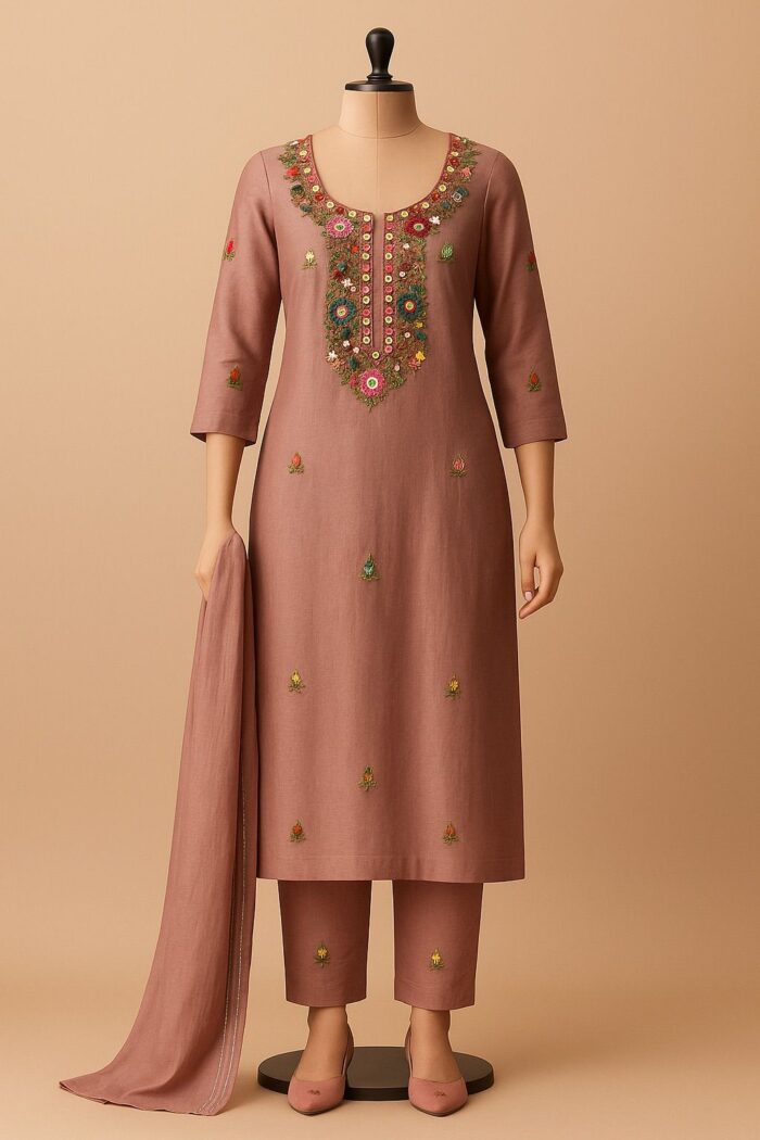 RAYA Elegance Linen Suit Set - Gulzar Edition - Image 2