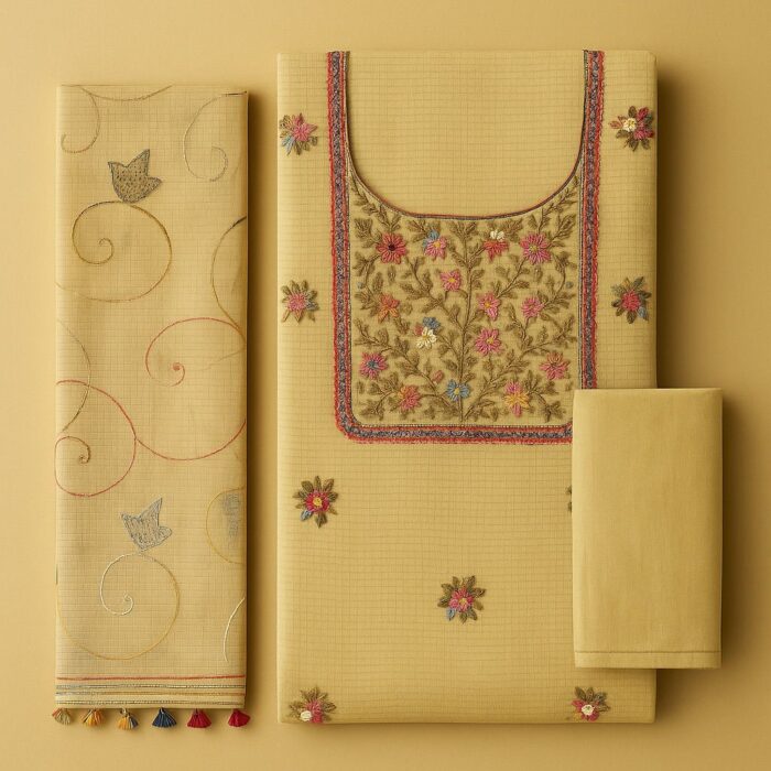 RAYA Elegance Kota Doria Suit Set – Pakeeza Edition - Image 3