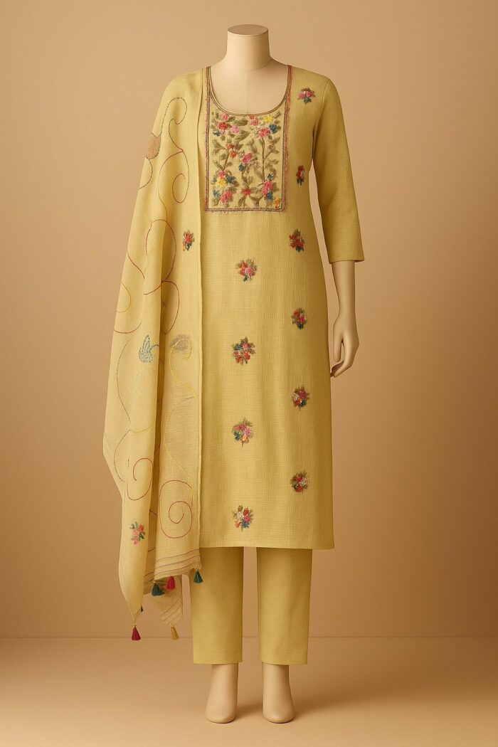 RAYA Elegance Kota Doria Suit Set – Pakeeza Edition - Image 2