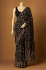 RAYA Elegance Georgette Pre-stitched Saree Set – Afsana Edition - Image 2