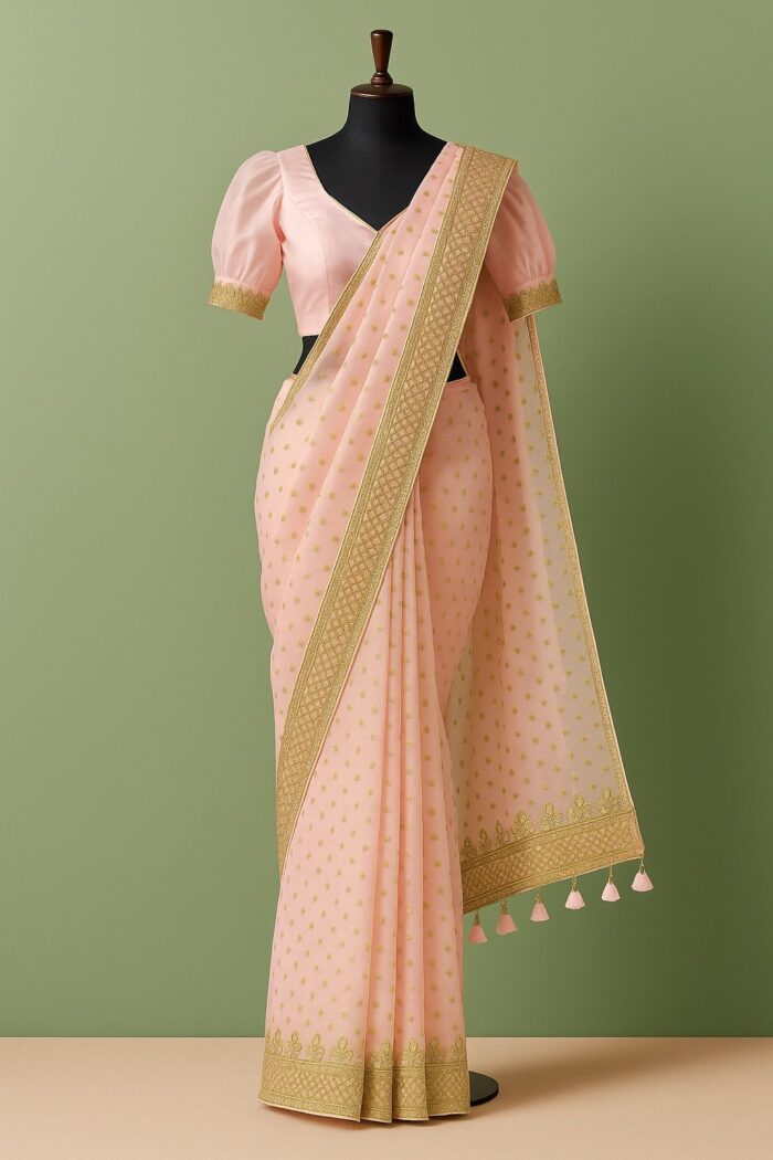 RAYA Elegance Organza Saree Set – Kumud Edition - Image 2