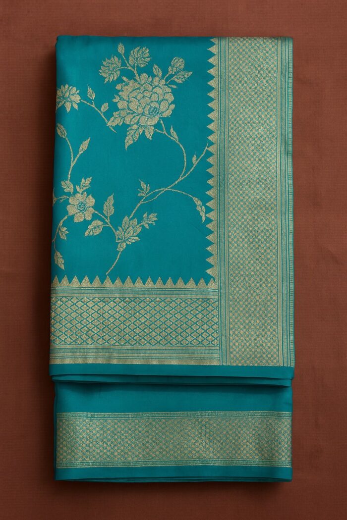 RAYA Elegance Banarasi Silk Saree Set - Vilasini Edition - Image 2
