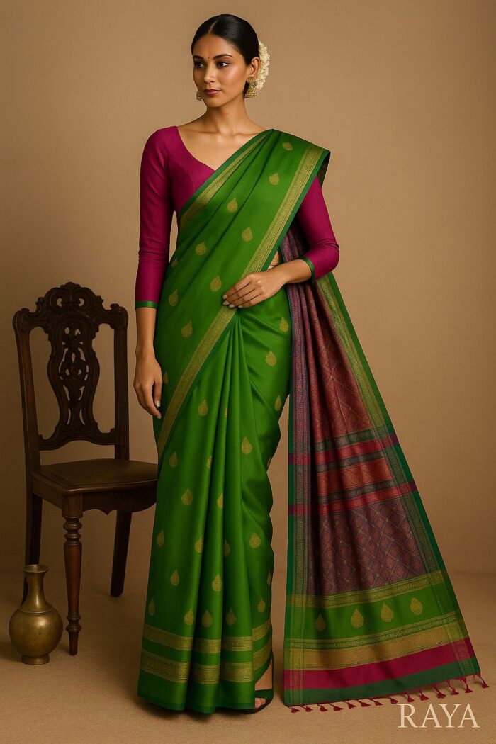 RAYA Elegance Silk Saree Set – Chitralekha Edition - Image 1