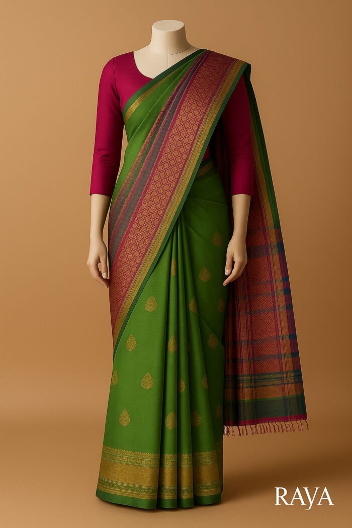 RAYA Elegance Silk Saree Set – Chitralekha Edition - Image 3
