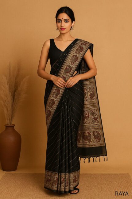 RAYA Elegance Cotton Saree – Taruja Edition