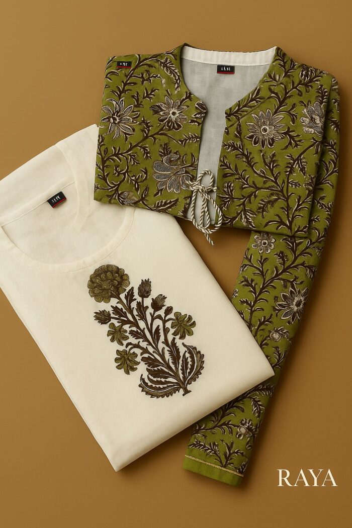 RAYA Elegance Cotton Dress - Vasanti Edition - Image 3
