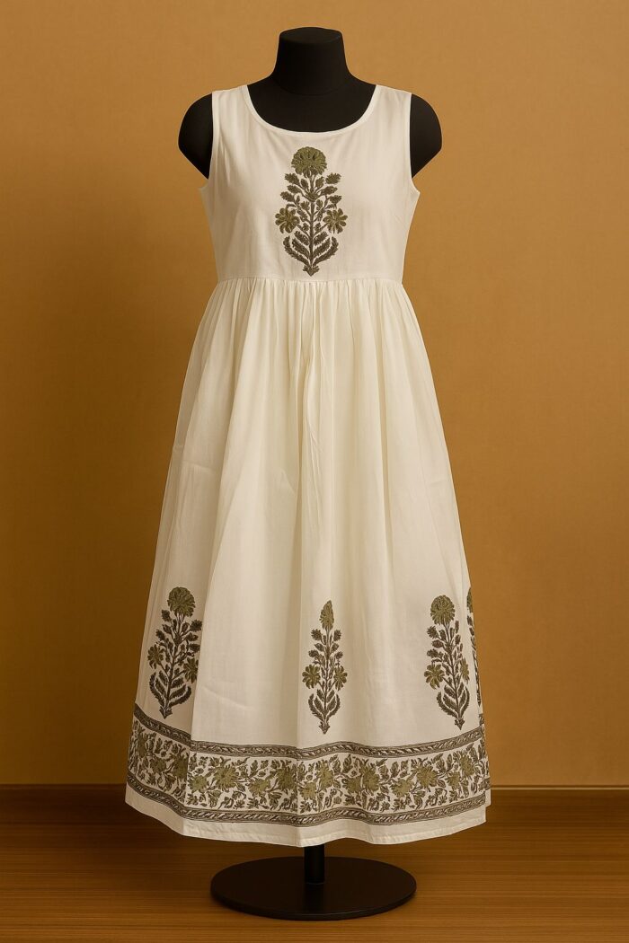RAYA Elegance Cotton Dress - Vasanti Edition - Image 2