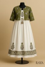 RAYA Elegance Cotton Dress - Vasanti Edition