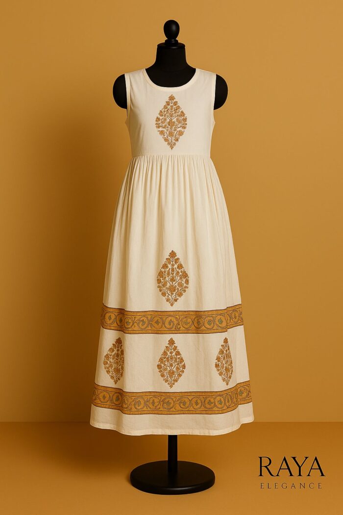 RAYA Elegance Cotton Dress Set - Prakriti Edition - Image 3
